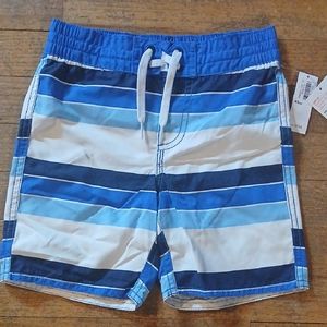 Blue Striped Swim Shorts, NWT, Xsmall, 5